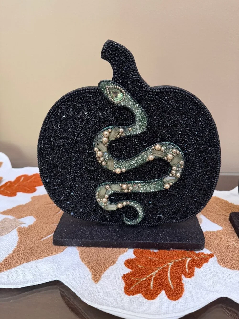 HALLOWEEN TABLE DECOR - Sequined/Glittery pumpkins - YOU CHOOSE YOUR DESIGN